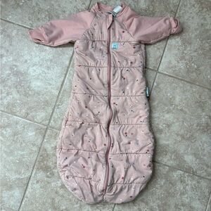 ergoPouch Organic Winter Long Sleeved 2 in 1 Sleeping Suit Bag 3.5 Tog 3-12 Mos
